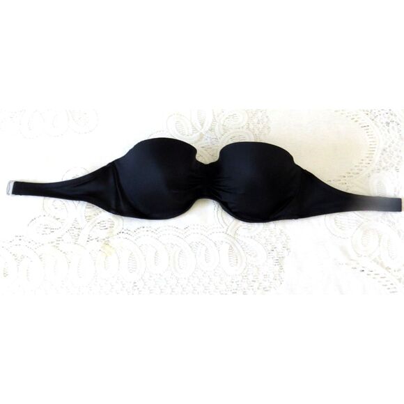 Victoria's Secret Strapless Ruched Front Flirt Bandeau Bikini Top 36C EUC - Picture 3 of 8